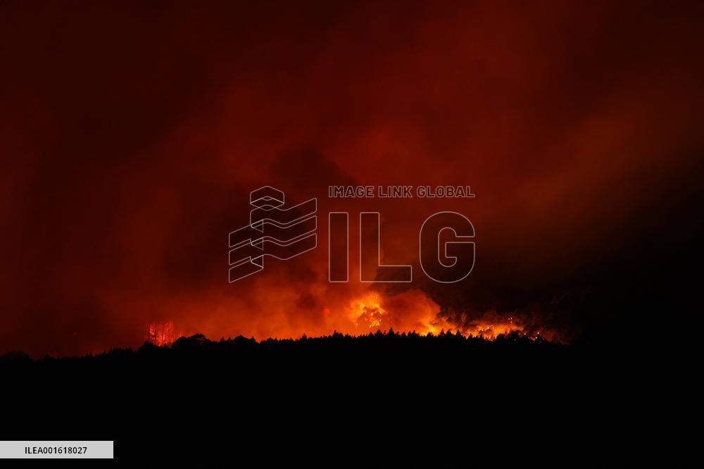 Wildfires Rage in Tenerife - Canary Islands