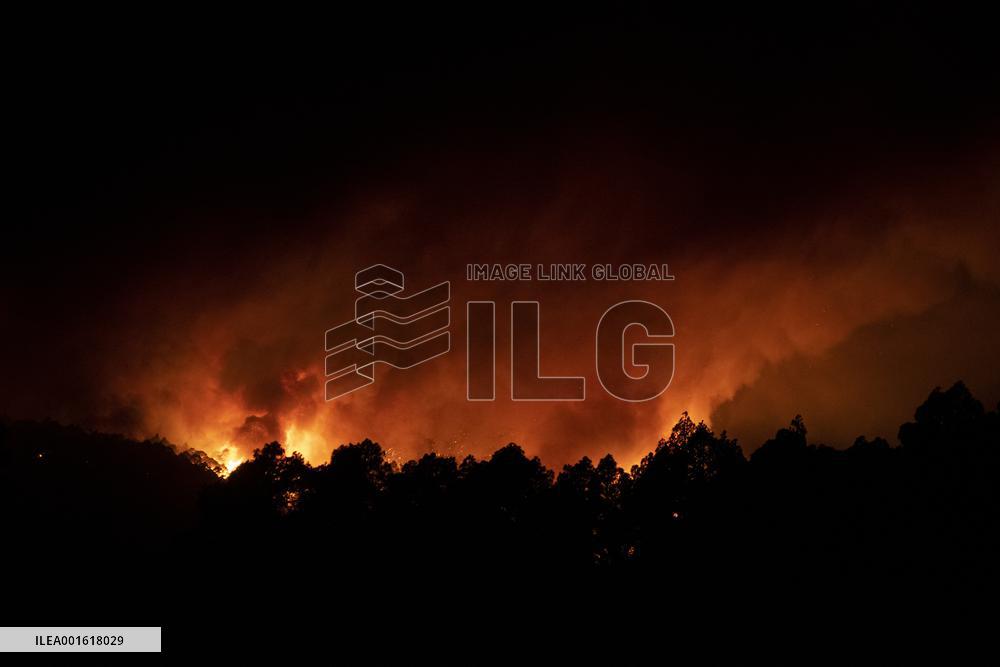 Wildfires Rage in Tenerife - Canary Islands