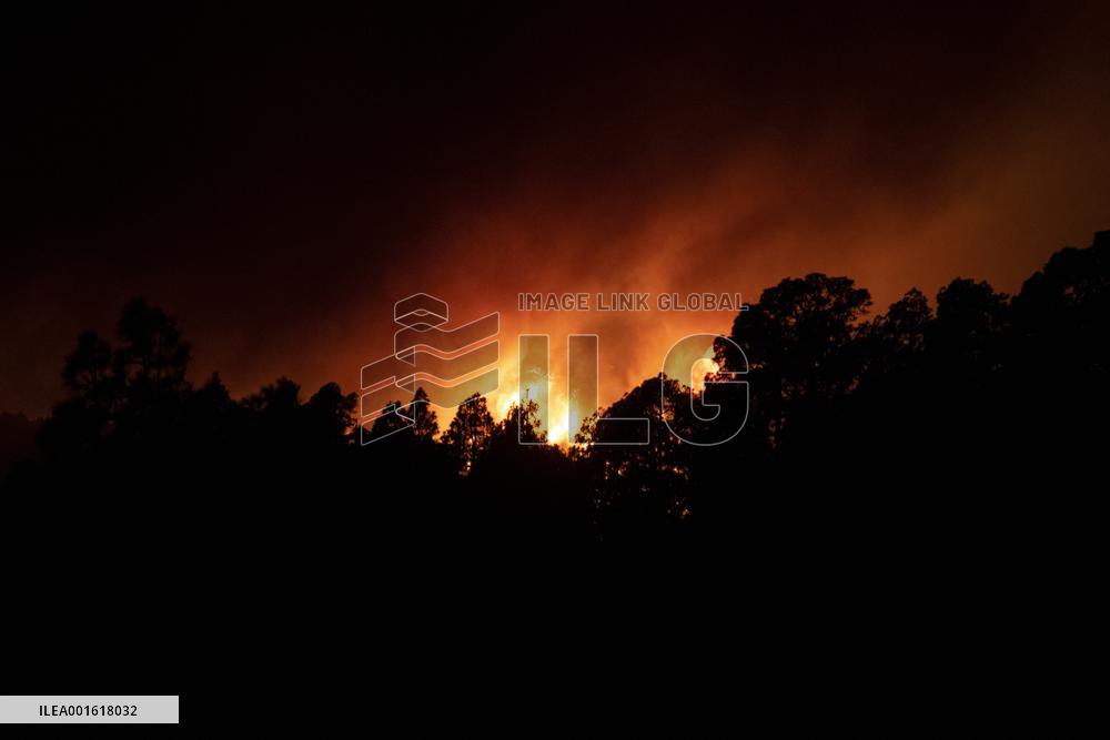 Wildfires Rage in Tenerife - Canary Islands