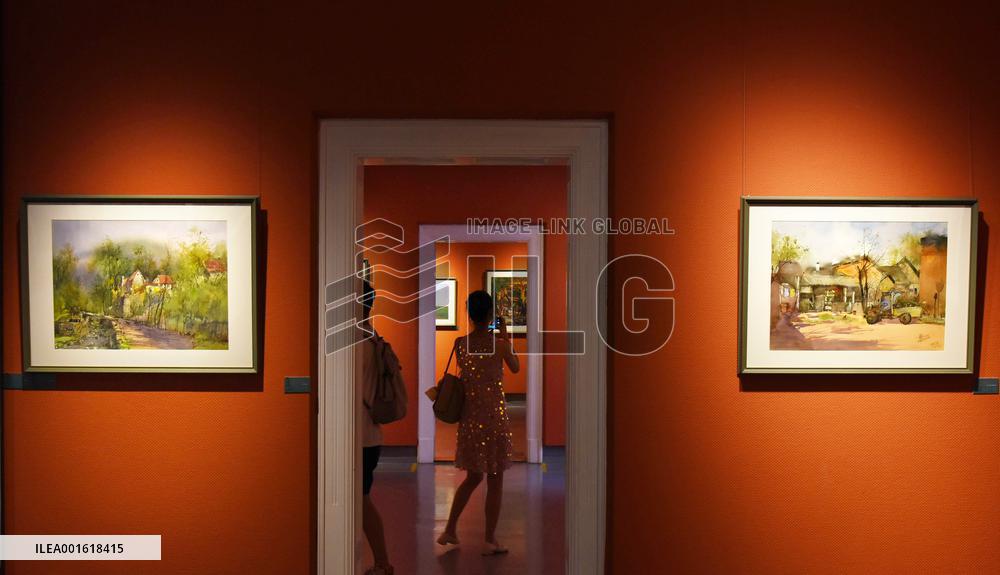 CHINA-SHANDONG-QINGDAO-WATERCOLOR PAINTINGS-EXHIBITION (CN)