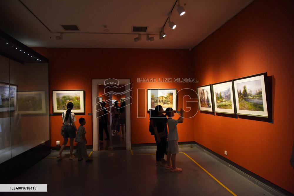 CHINA-SHANDONG-QINGDAO-WATERCOLOR PAINTINGS-EXHIBITION (CN)