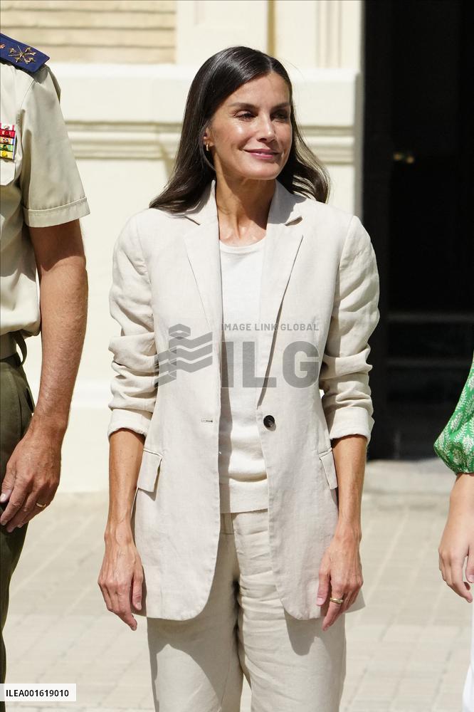 Princess Of Asturias Enters Military Academy - Zaragoza