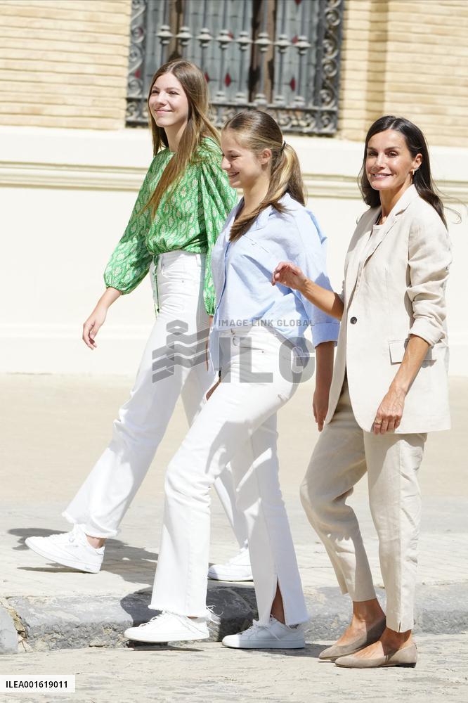 Princess Of Asturias Enters Military Academy - Zaragoza