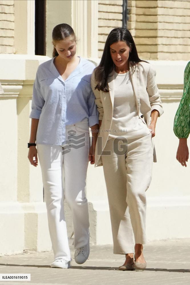 Princess Of Asturias Enters Military Academy - Zaragoza