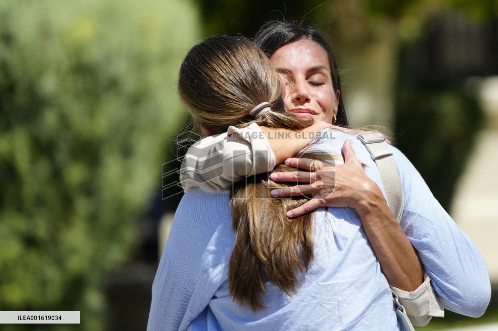 Princess Of Asturias Enters Military Academy - Zaragoza