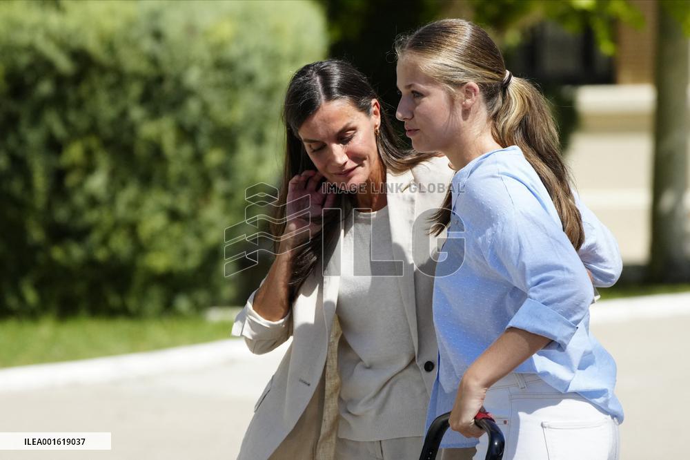 Princess Of Asturias Enters Military Academy - Zaragoza