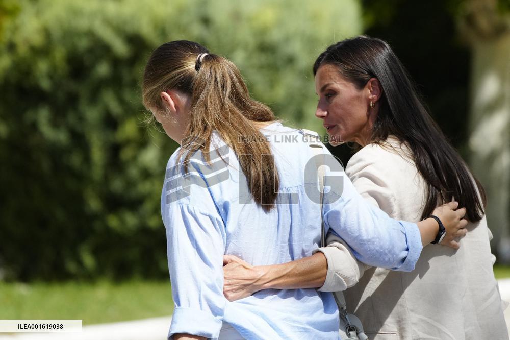 Princess Of Asturias Enters Military Academy - Zaragoza
