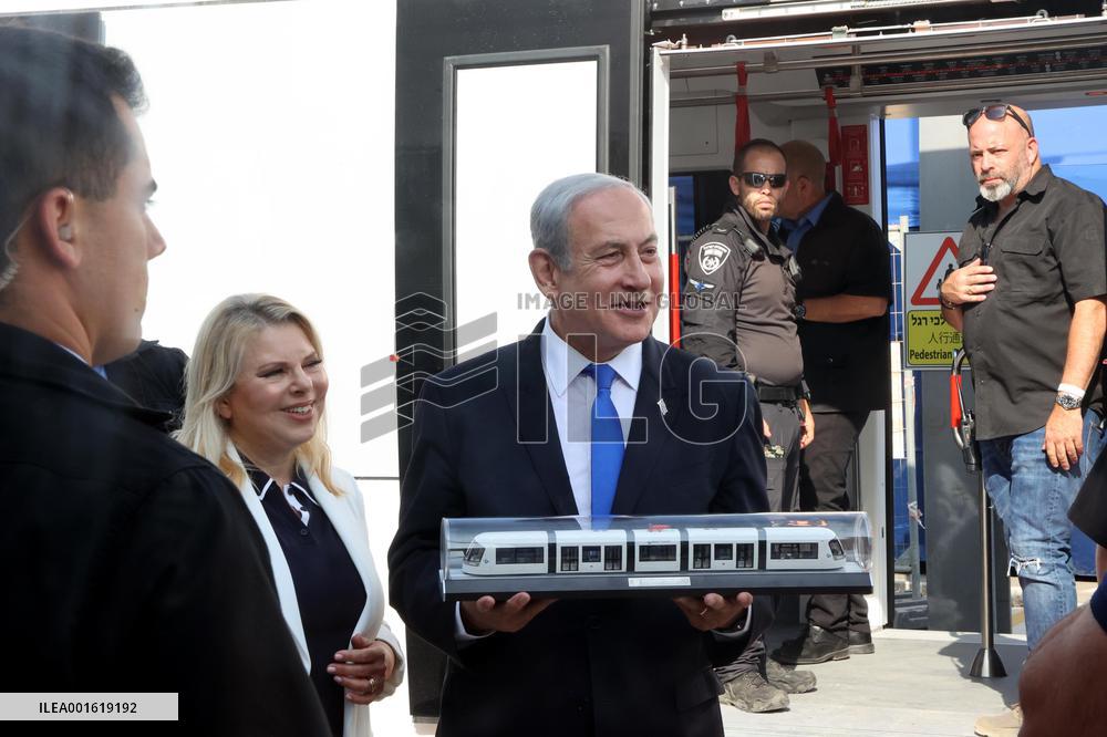 ISRAEL-PETAH TIKVA-LIGHT RAIL-INAUGURATION
