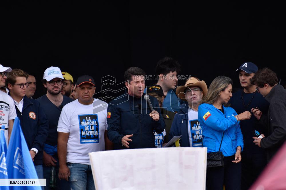Colombians Protest Against Gustavo Petro's Government