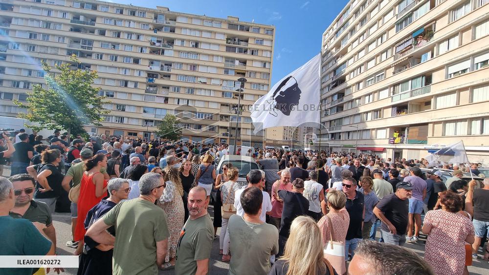 Protest Against Drug Traffickers - Ajaccio