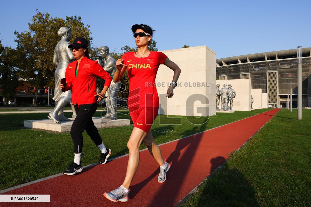 (SP)HUNGARY-BUDAPEST-ATHLETICS-WORLD CHAMPIONSHIPS-TRAINING