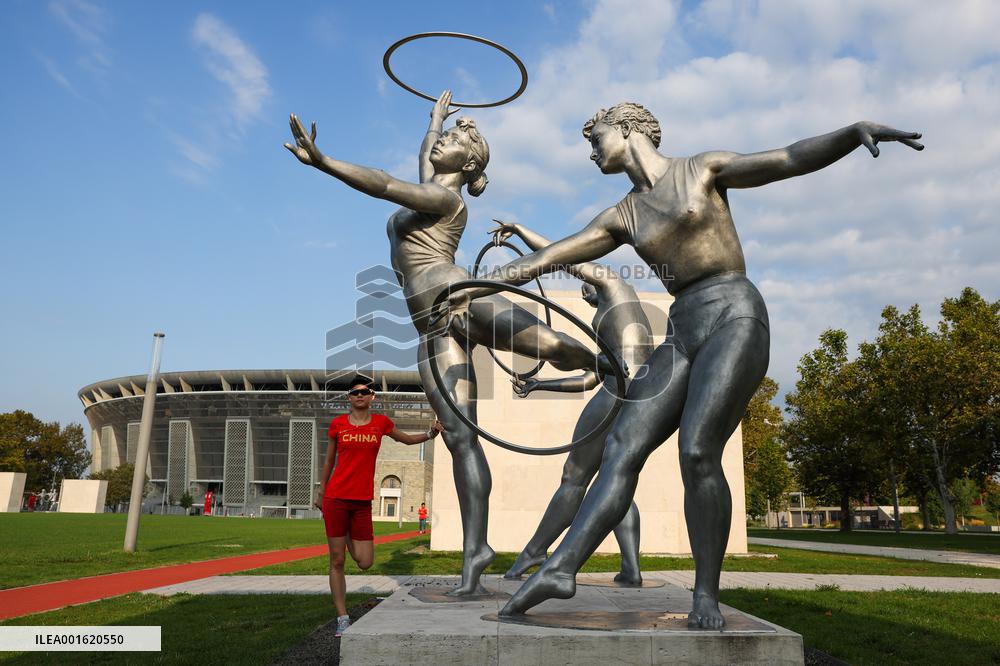 (SP)HUNGARY-BUDAPEST-ATHLETICS-WORLD CHAMPIONSHIPS-TRAINING
