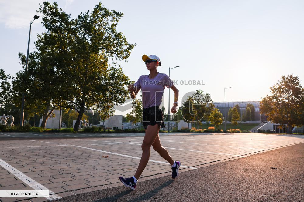 (SP)HUNGARY-BUDAPEST-ATHLETICS-WORLD CHAMPIONSHIPS-TRAINING