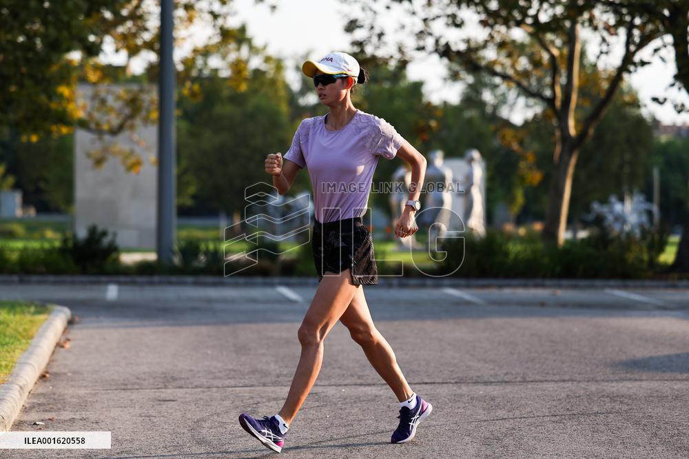 (SP)HUNGARY-BUDAPEST-ATHLETICS-WORLD CHAMPIONSHIPS-TRAINING
