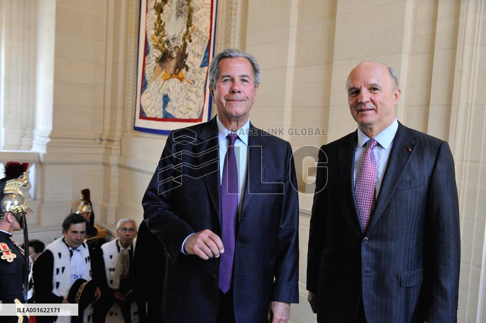 Francois Hollande at the French Court of Auditors - Paris
