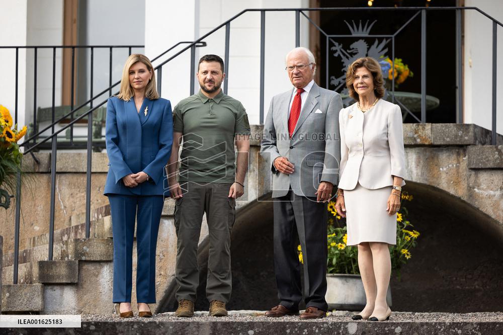 Swedish Royals Receive President Zelensky