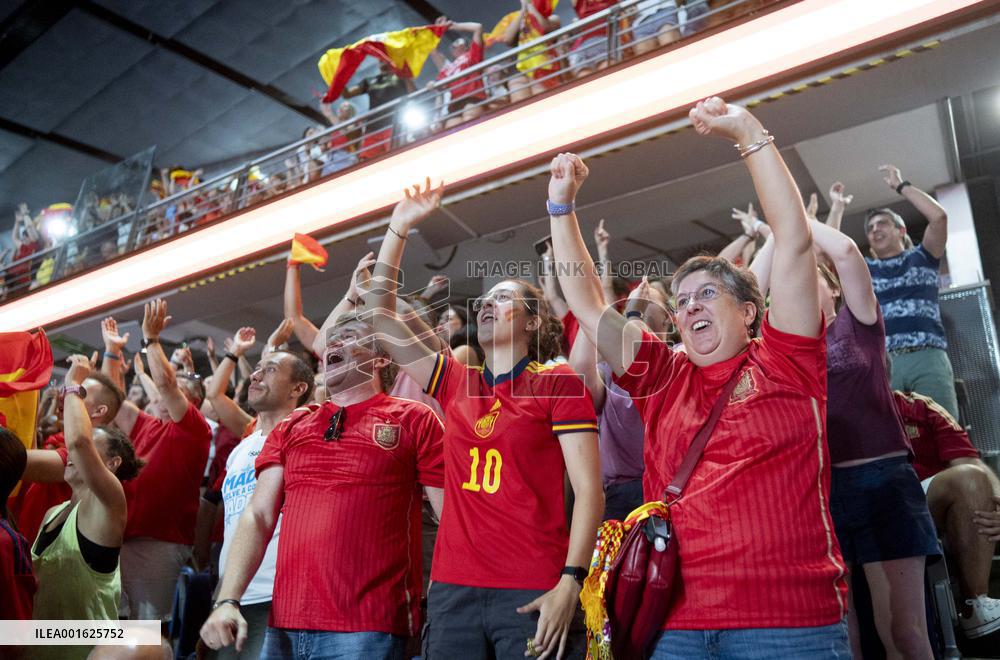 Fans Watch Women's World Cup Final - Spain