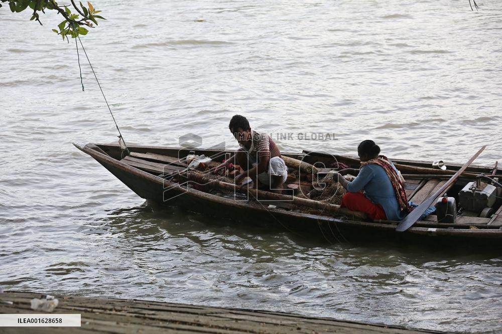 Hilsha Fishing In The Meghna river - Bangladesh
