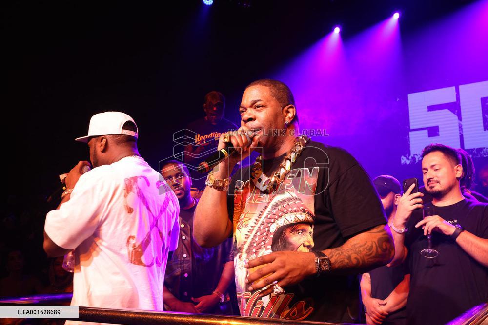 50 Cent, Flo Rida and Busta Rhymes at LIV - Miami