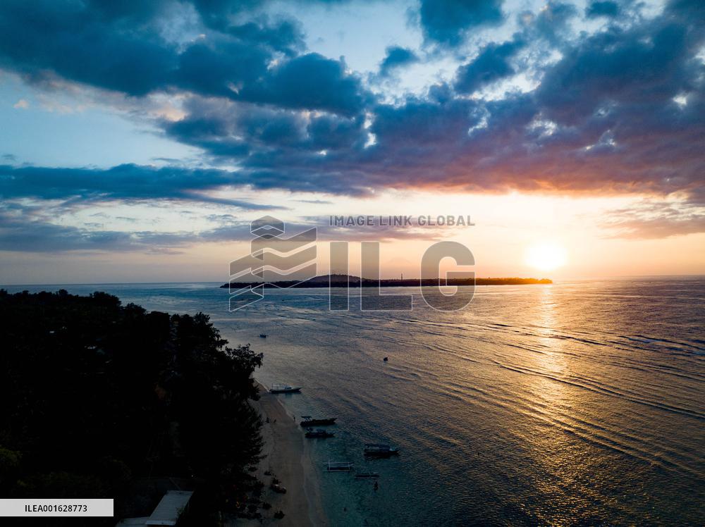 Illustration of Gili Trawangan Island - Indonesia