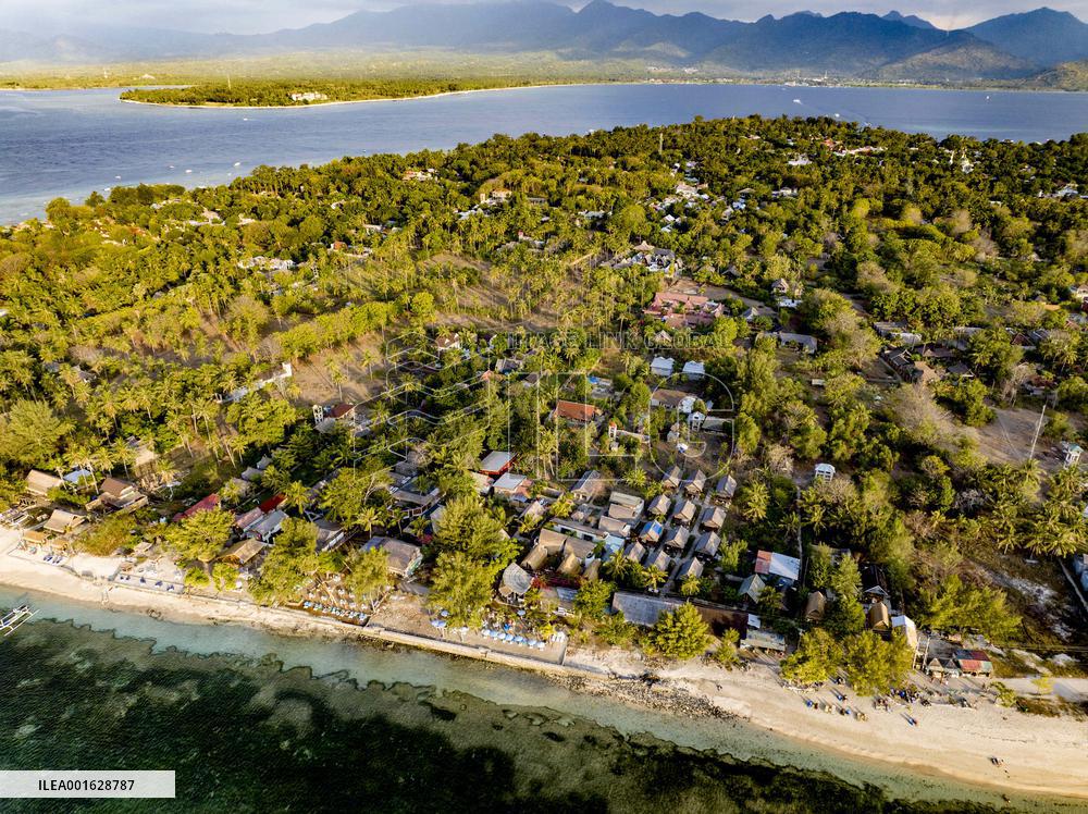 Illustration of Gili Trawangan Island - Indonesia