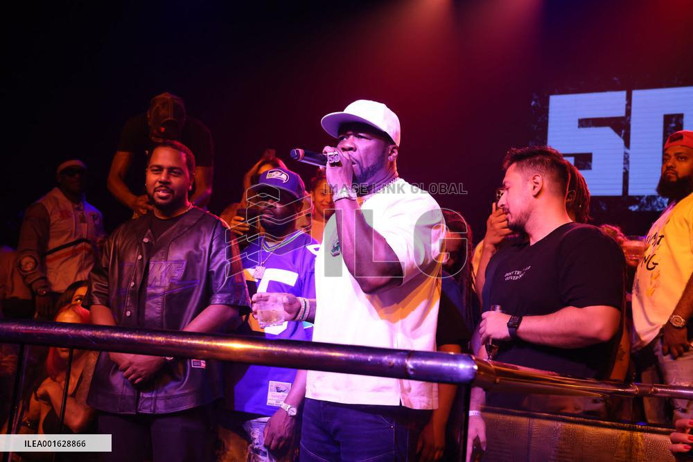 50 Cent, Flo Rida and Busta Rhymes at LIV - Miami
