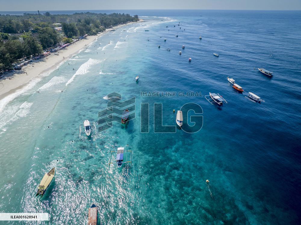 Illustration of Gili Trawangan Island - Indonesia