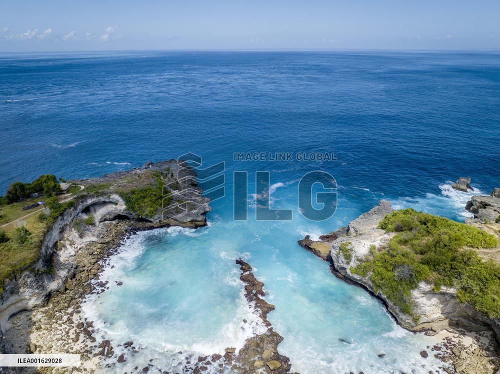 Illustration of Nusa Lembongan Island - Indonesia