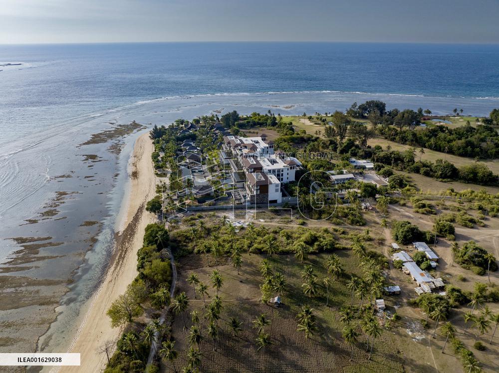 Illustration of Lombok Island - Indonesia