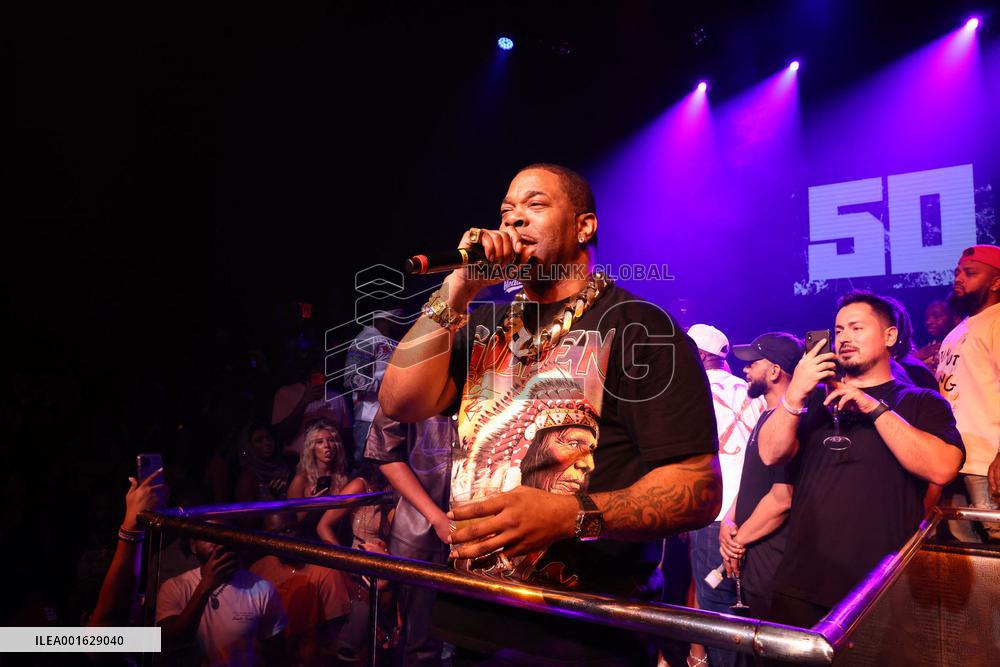 50 Cent, Flo Rida and Busta Rhymes at LIV - Miami