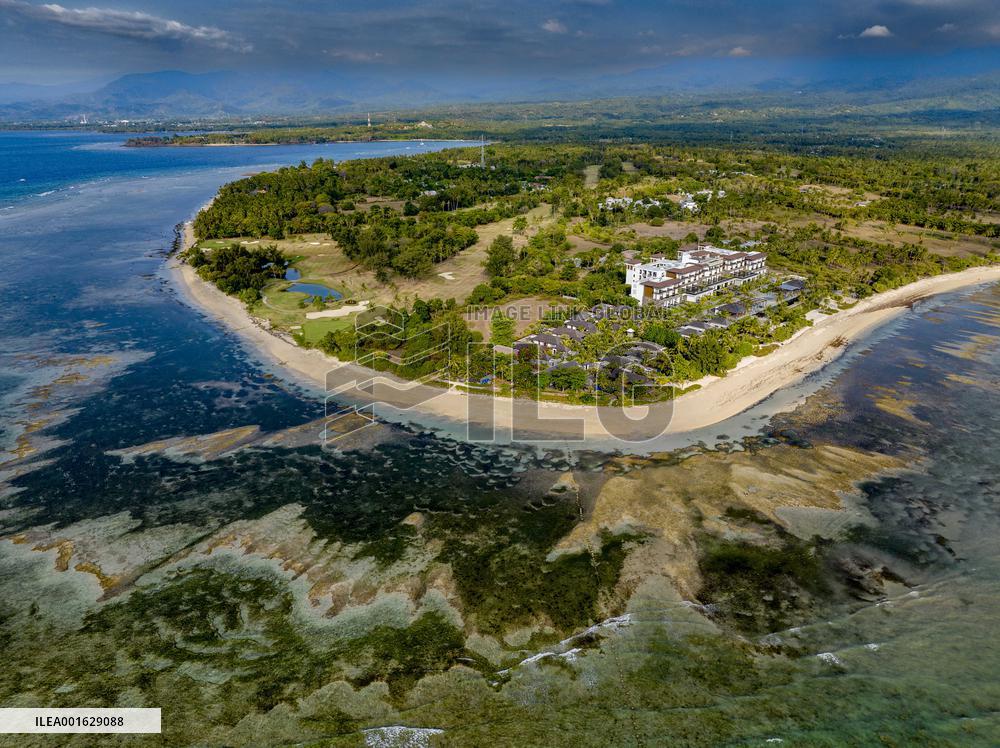 Illustration of Lombok Island - Indonesia