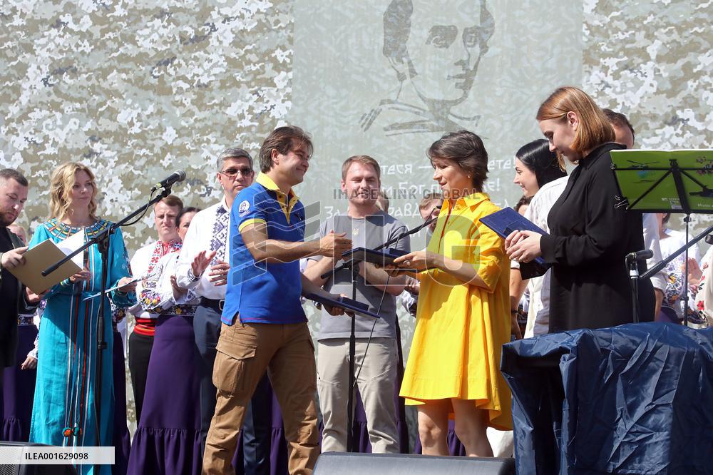 Awards ceremony of Taras Shevchenko National Prize in Borodianka