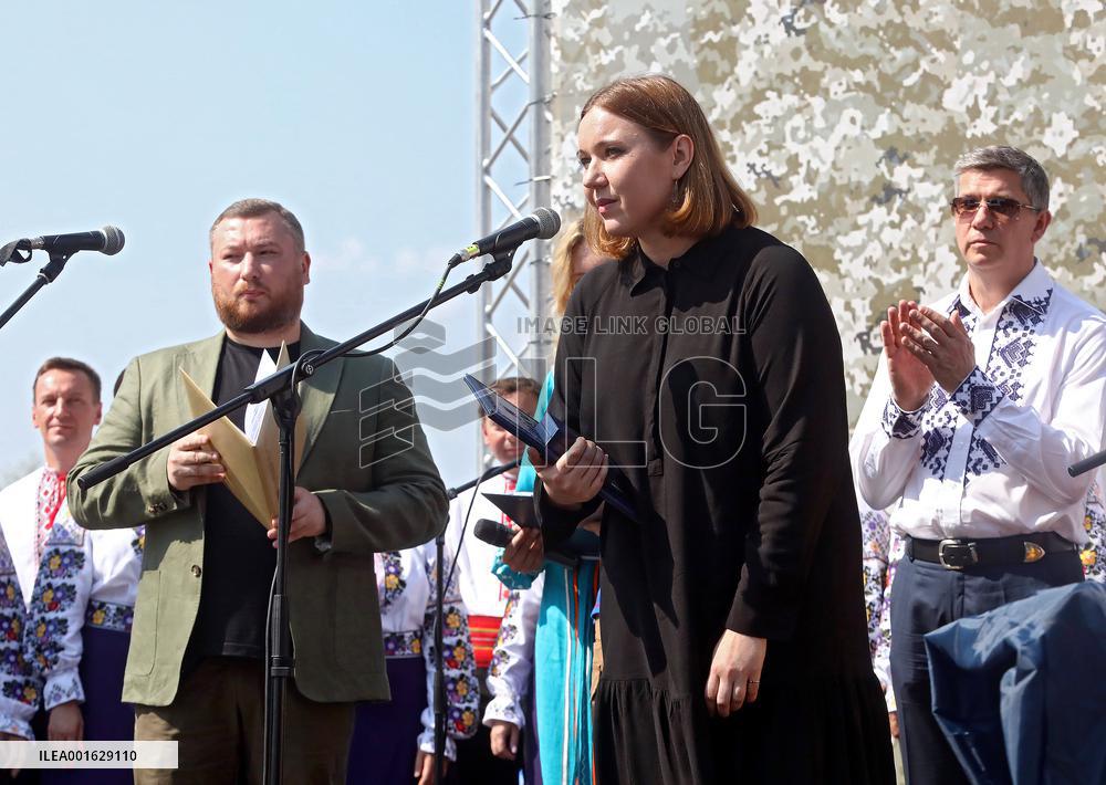 Awards ceremony of Taras Shevchenko National Prize in Borodianka
