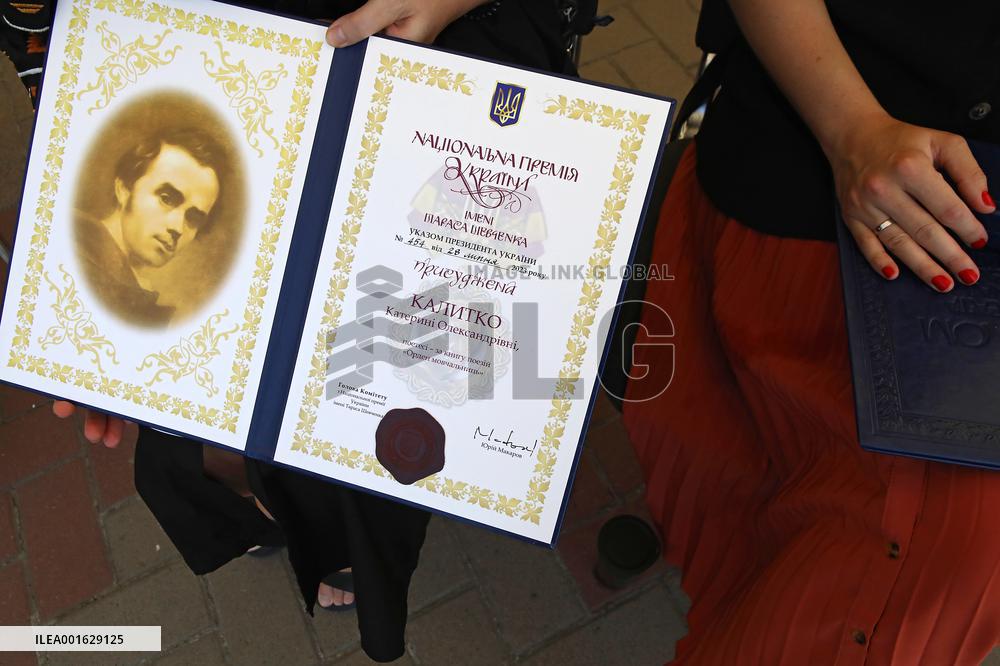 Awards ceremony of Taras Shevchenko National Prize in Borodianka