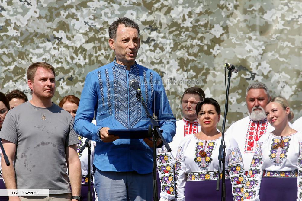 Awards ceremony of Taras Shevchenko National Prize in Borodianka