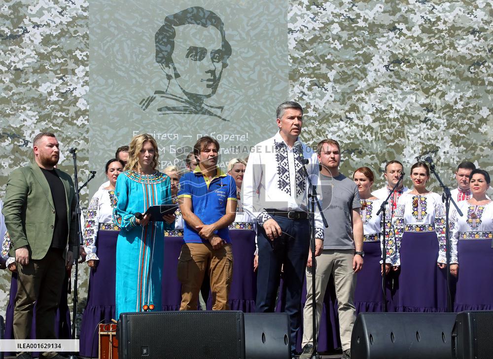 Awards ceremony of Taras Shevchenko National Prize in Borodianka