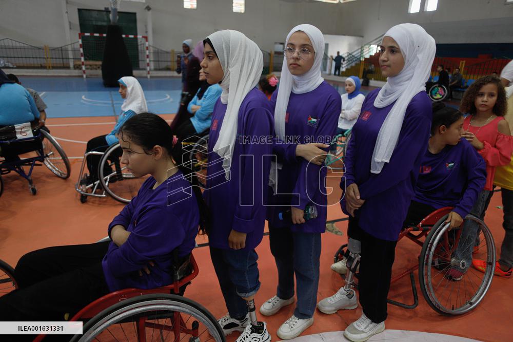 Final Basketball Tournament For The Injured - Gaza