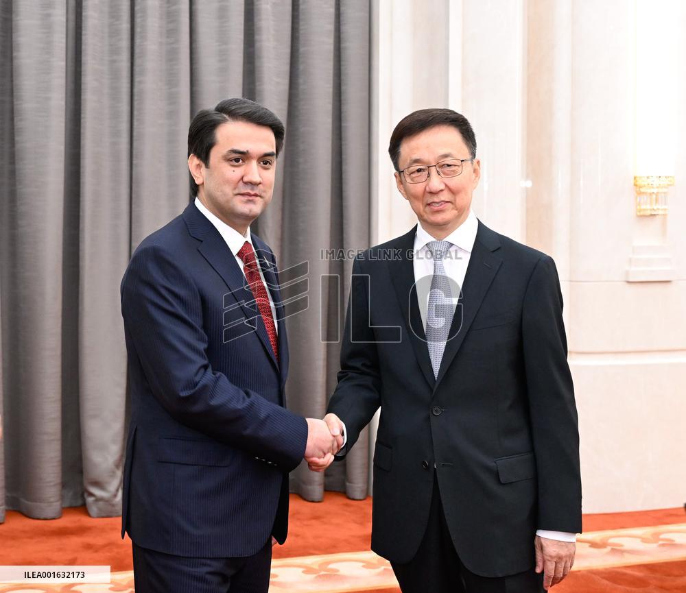 CHINA-BEIJING-HAN ZHENG-RUSTAM EMOMALI-NATIONAL ASSEMBLY OF TAJIKISTAN-MEETING (CN)