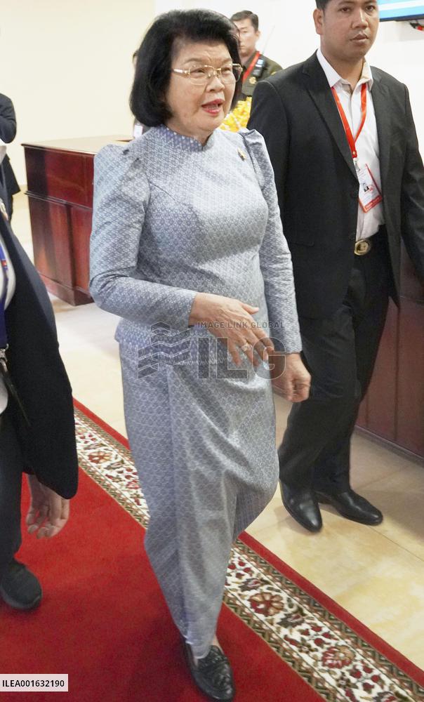 Cambodia's National Assembly president Khuon Sudary