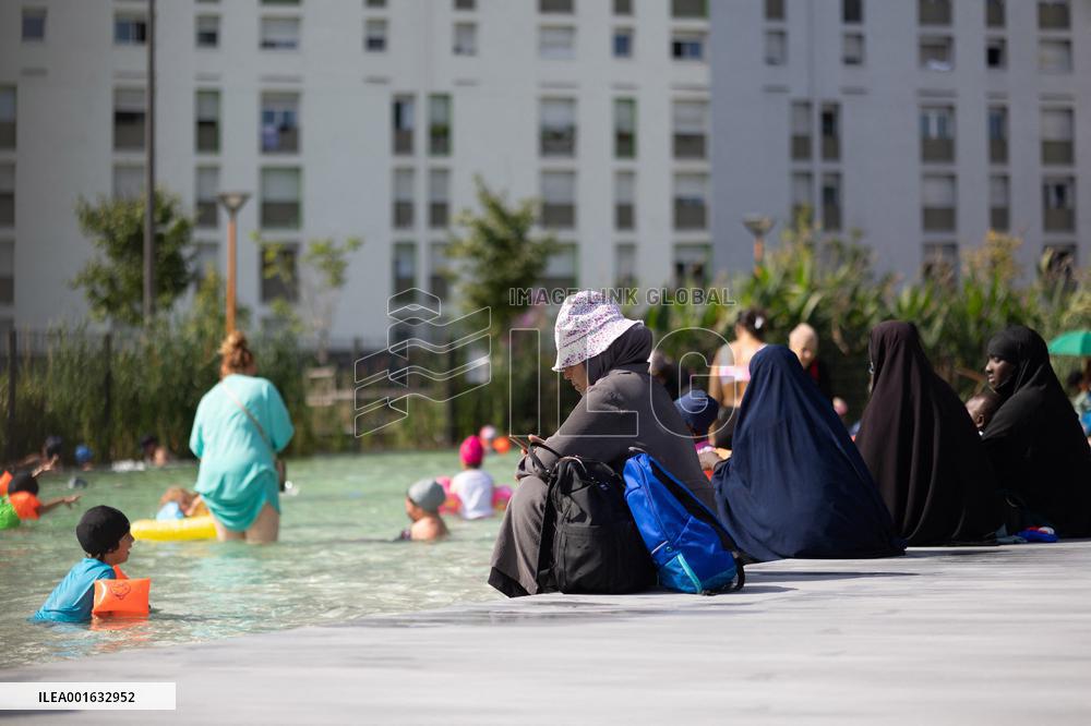 Children Swim In A Natural Pond - Pantin