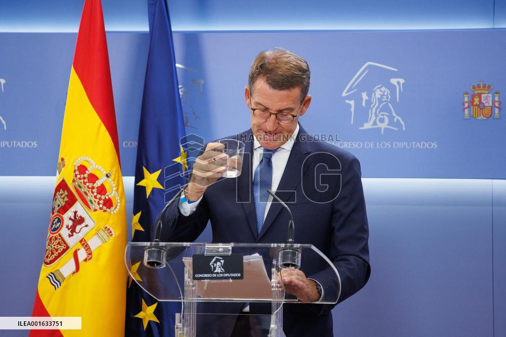 Conservative Party Leader Feijoo Proposed As PM - Madrid