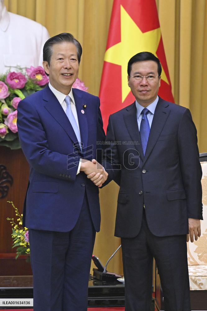 Vietnamese president meets leader of Japan's Komeito party