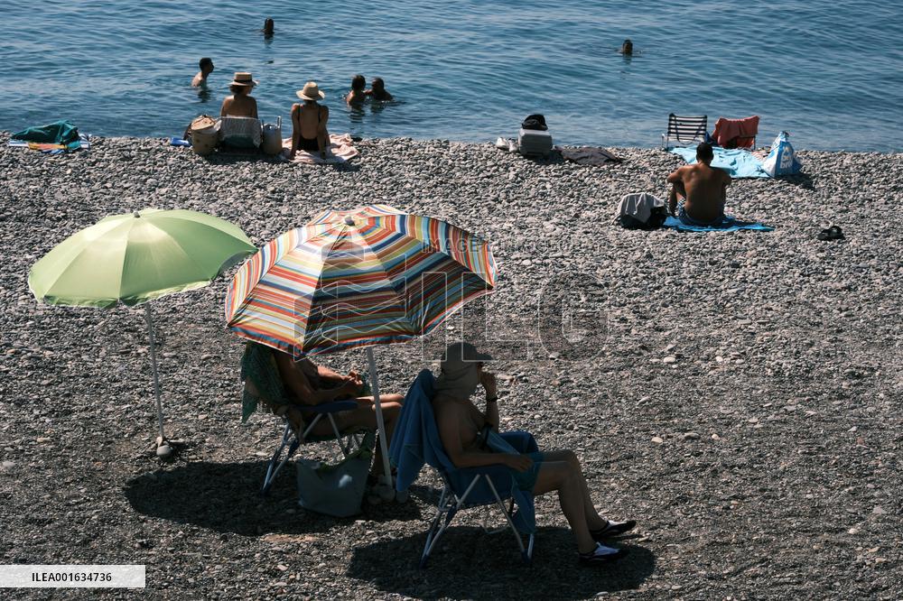 FRANCE-NICE-DAILY LIFE-HEATWAVE