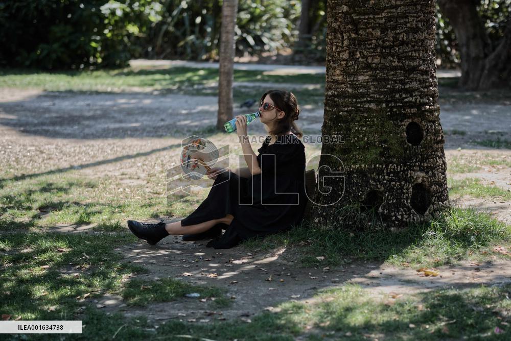 FRANCE-NICE-DAILY LIFE-HEATWAVE