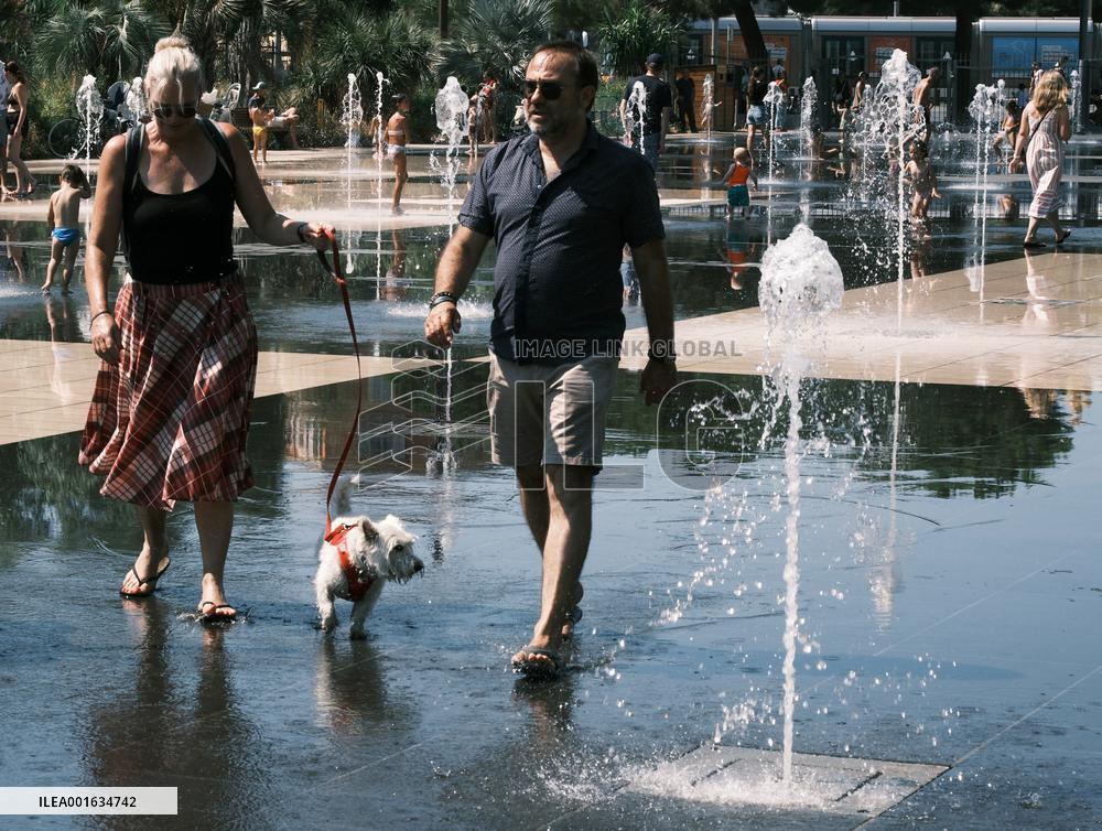 FRANCE-NICE-DAILY LIFE-HEATWAVE
