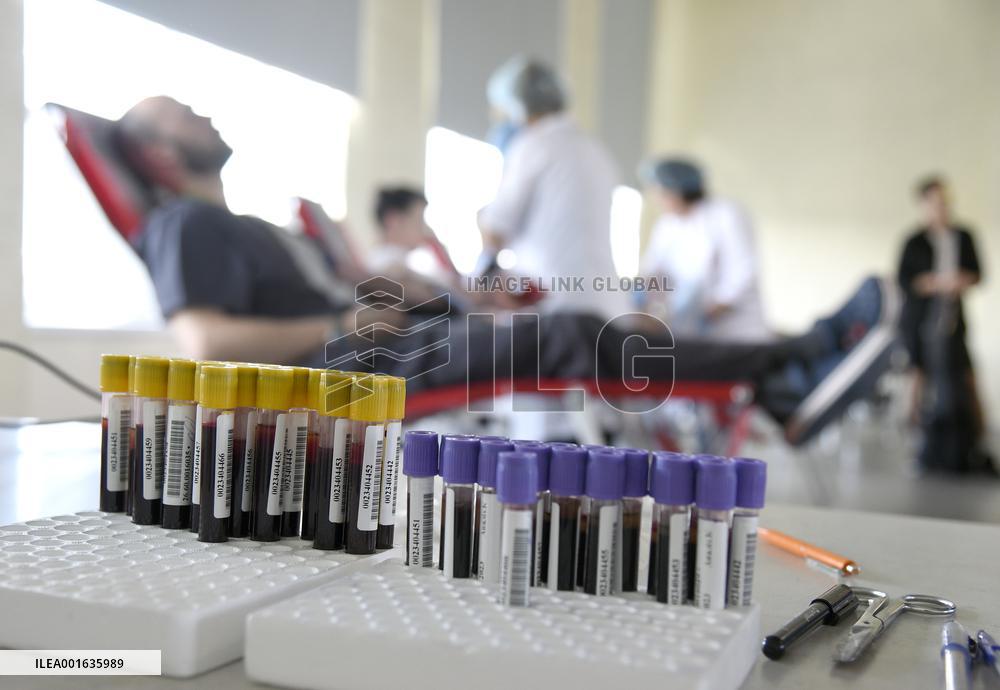 Blood donation centre in Kyiv