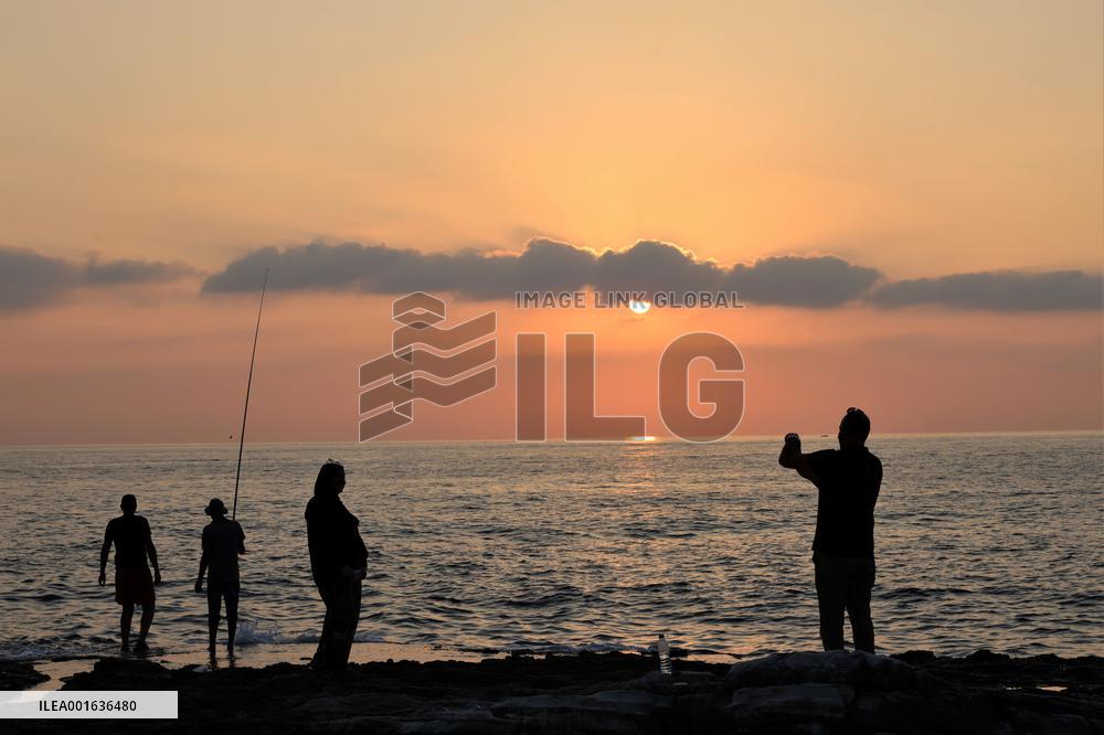 LEBANON-BEIRUT-SEA-SUNSET