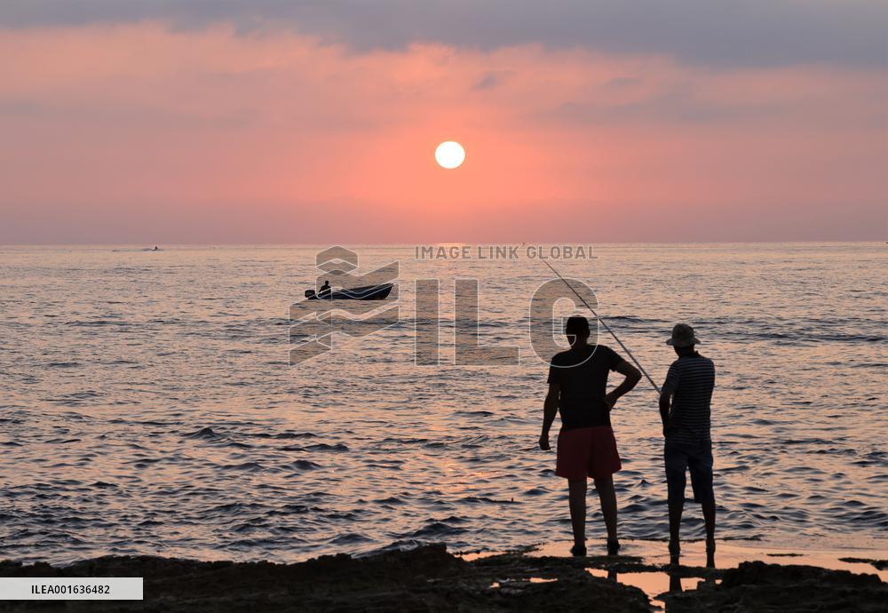 LEBANON-BEIRUT-SEA-SUNSET