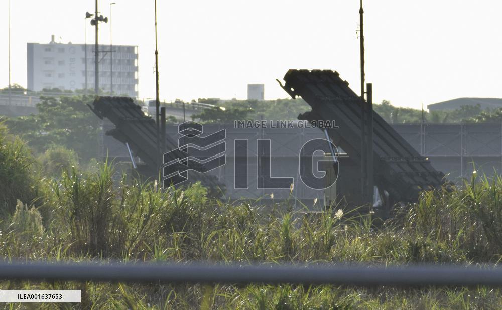 PAC3 missiles on Okinawa island