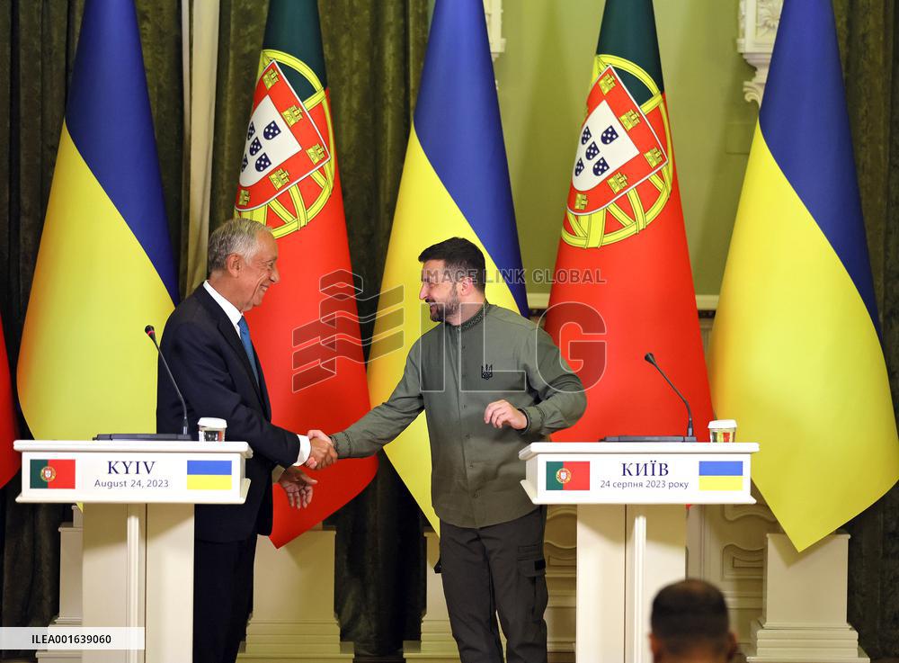 Joint briefing of Presidents of Ukraine and Portugal in Kyiv